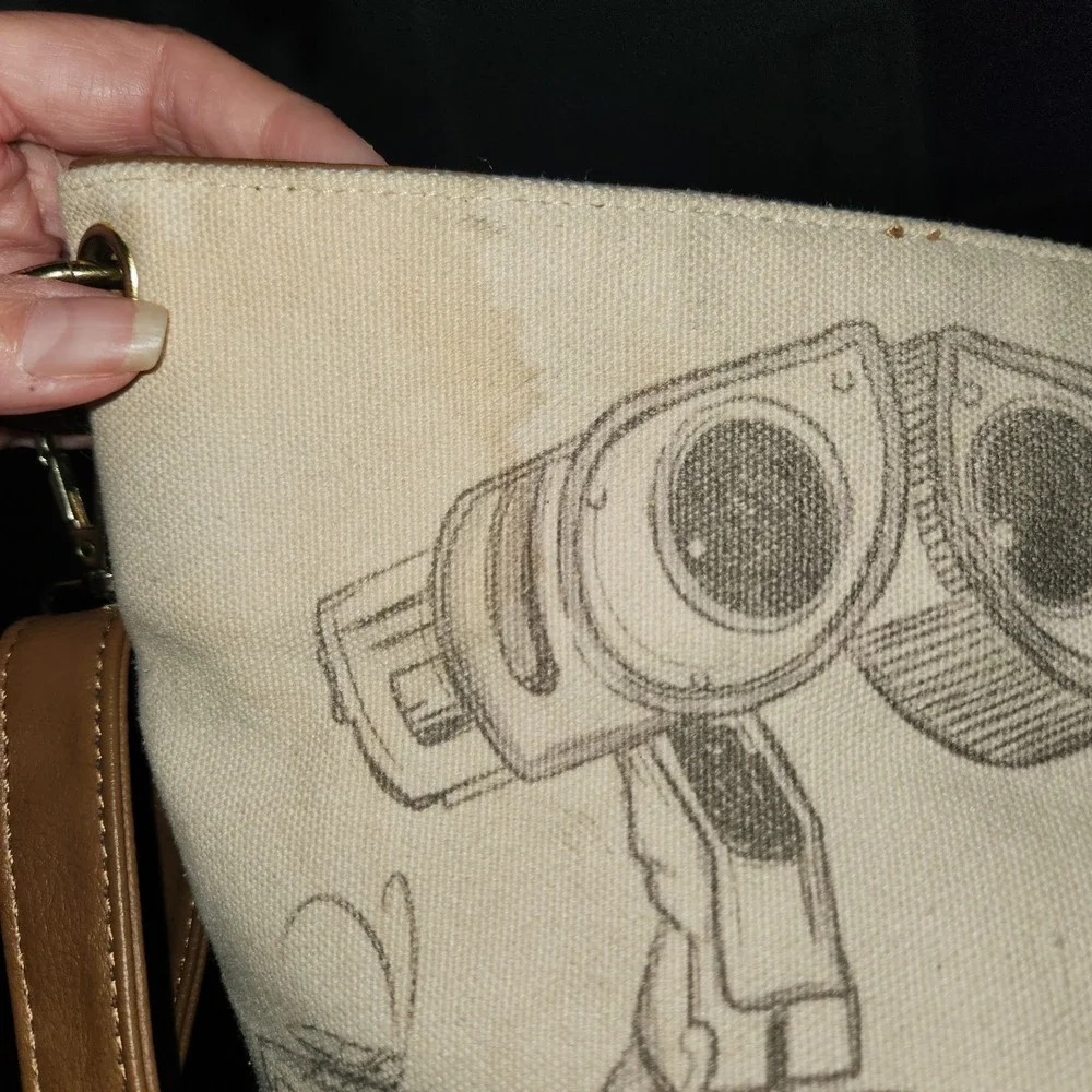 Loungefly Disney Pixar WALL-E Sketch Boot Canvas Crossbody Hobo Bag Rare EVE